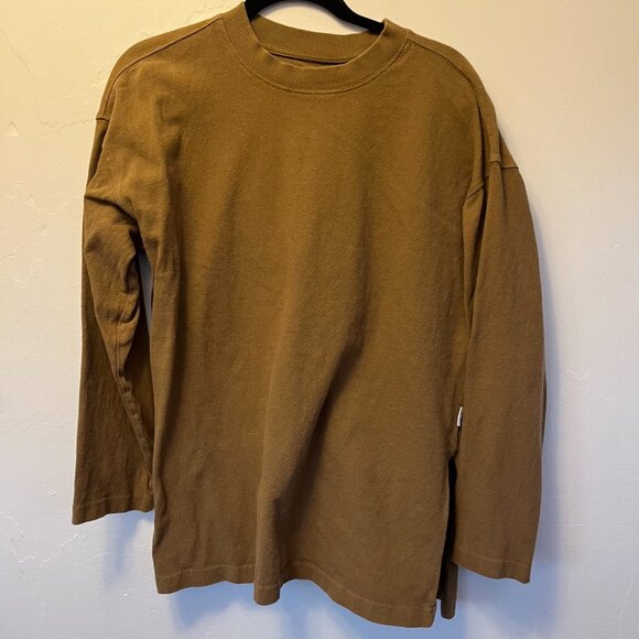 Le Bon Shoppe Tan Long Sleeve with Slit down side S - Picture 3 of 4